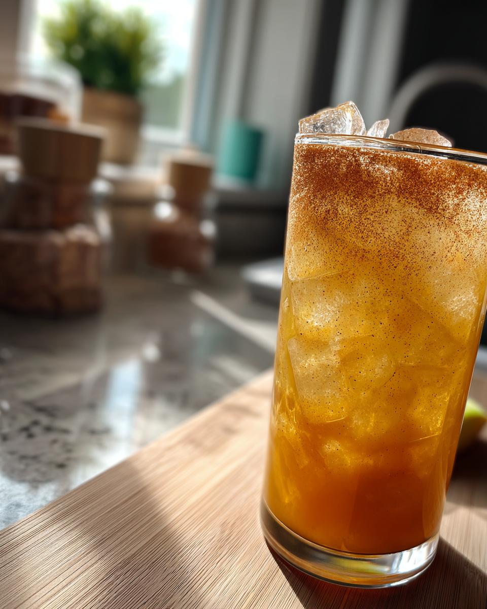 Apple Cinnamon Fizz Mocktail – Spiced apple juice topped with soda and a hint of cinnamon. - detail 1