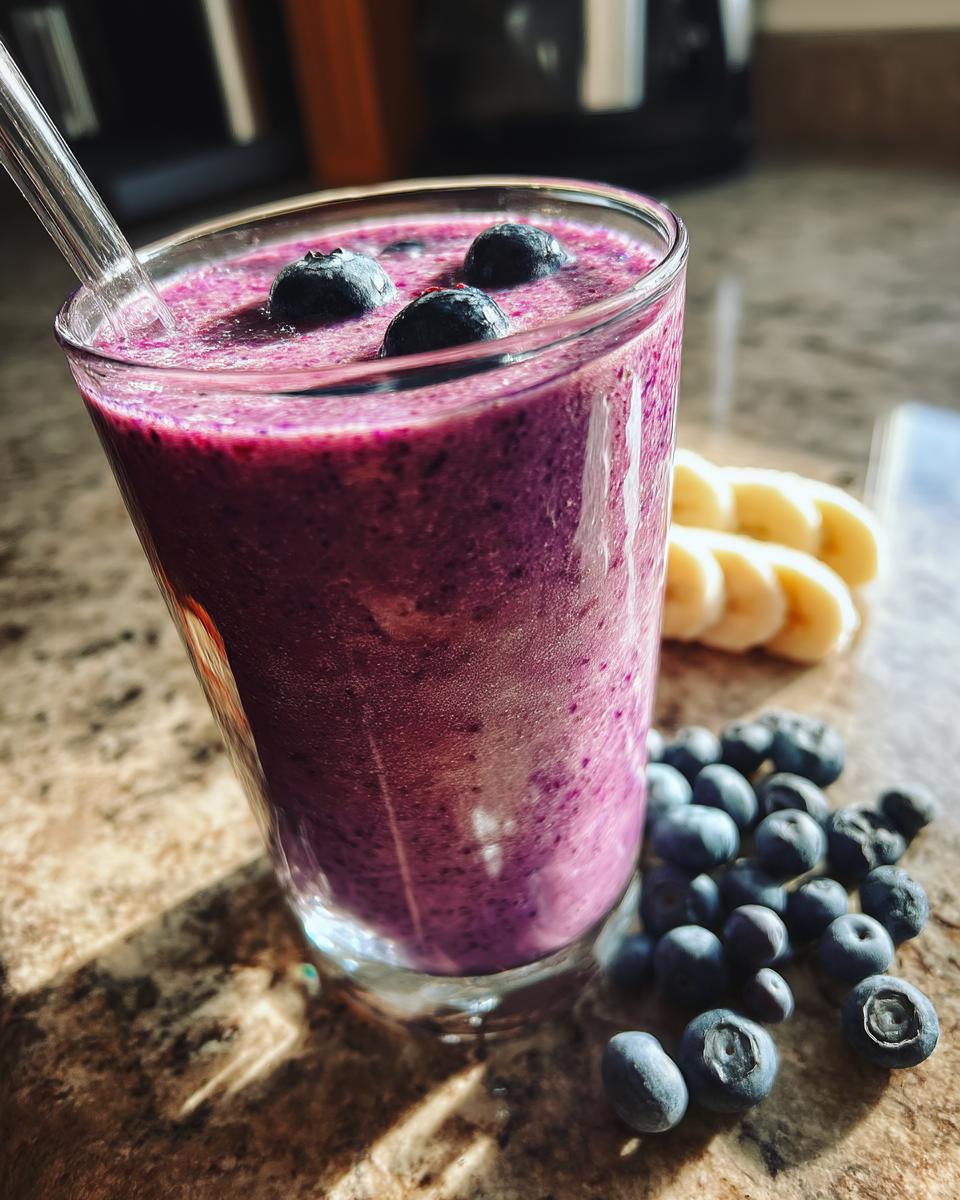 Banana & Blueberry Breakfast Smoothie - detail 1