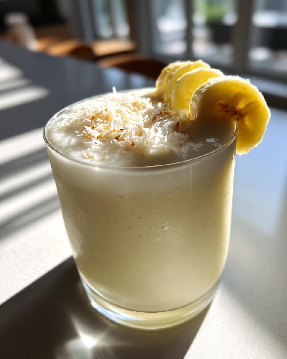 Banana Coconut Crush Mocktail – Creamy banana and coconut blended into a chilled island-style drink. - detail 1