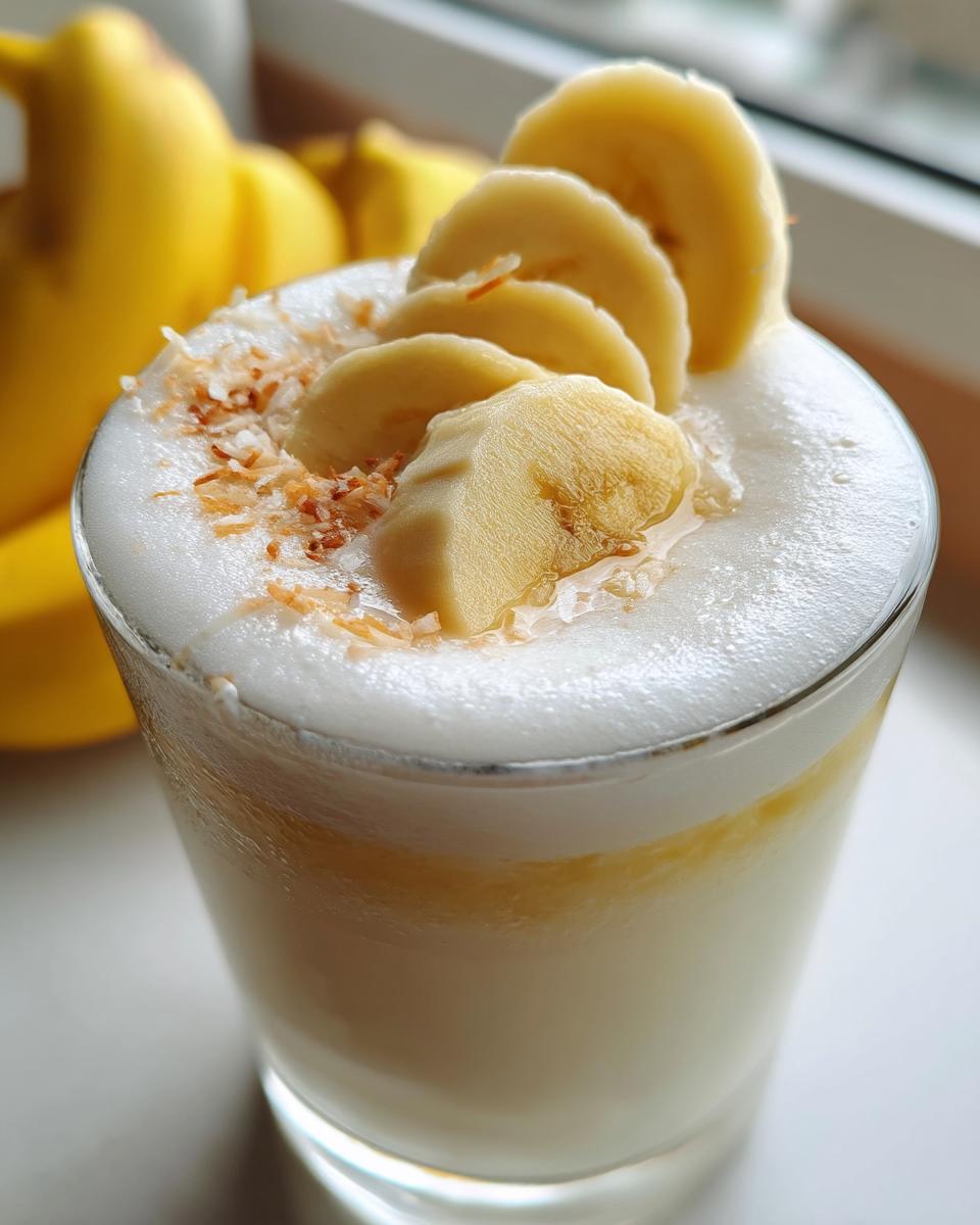 Banana Coconut Crush Mocktail – Creamy banana and coconut blended into a chilled island-style drink. - detail 2
