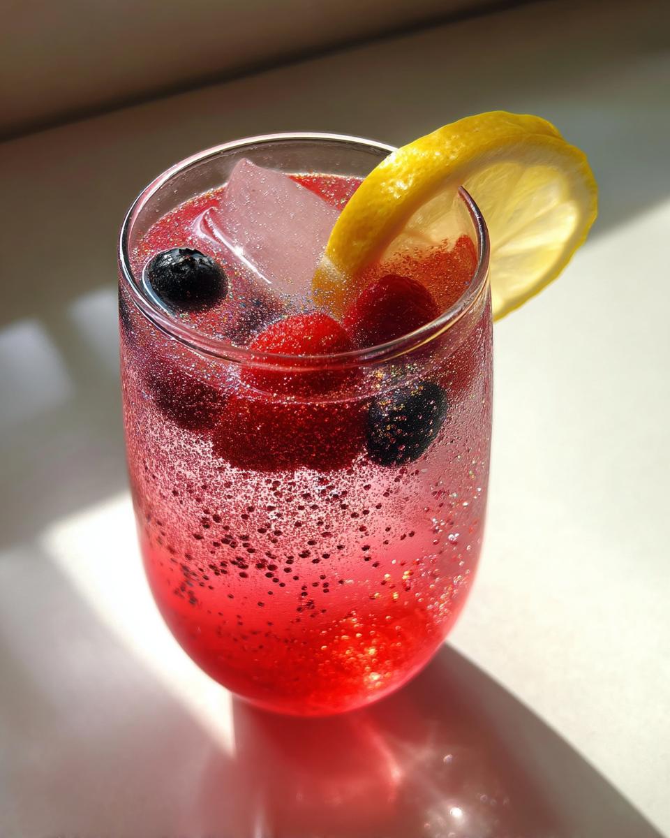 Berry Lemonade Sparkle Mocktail – Mixed berry puree combined with lemon juice and sparkling water. - detail 2