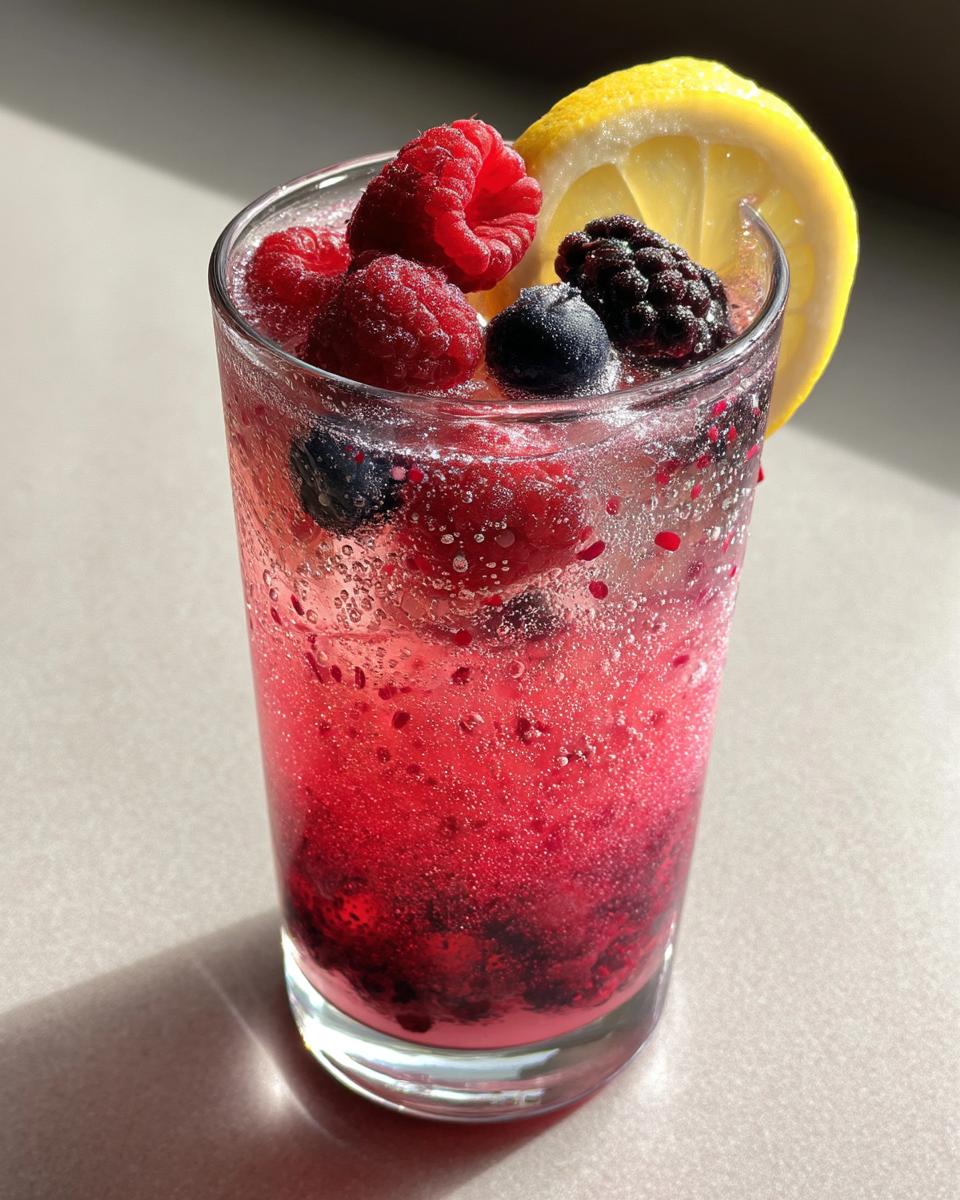 Berry Lemonade Sparkle Mocktail – Mixed berry puree combined with lemon juice and sparkling water. - detail 3