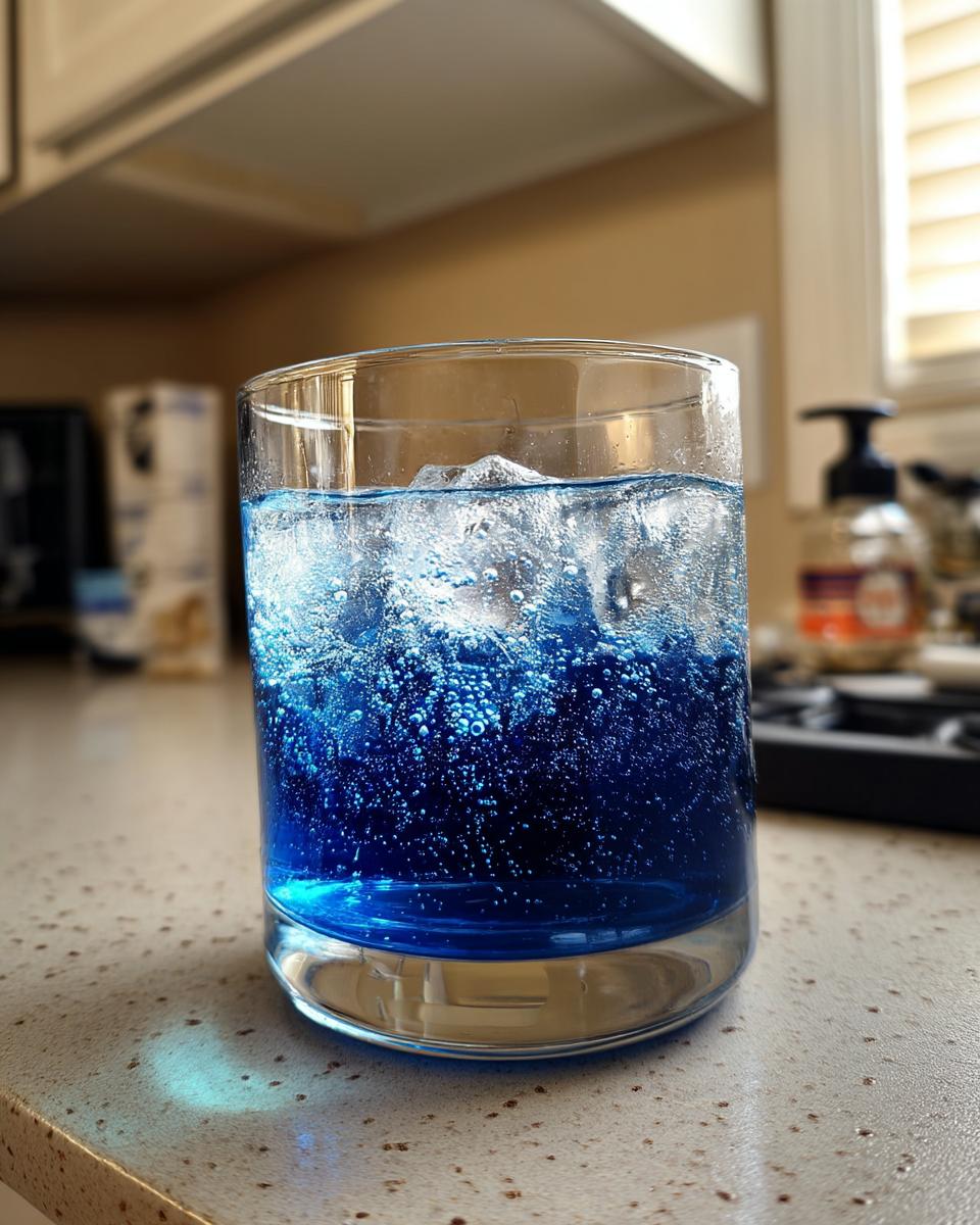 Blueberry Lemon Mocktail – Blueberry puree mixed with lemon juice and sparkling water. - detail 1