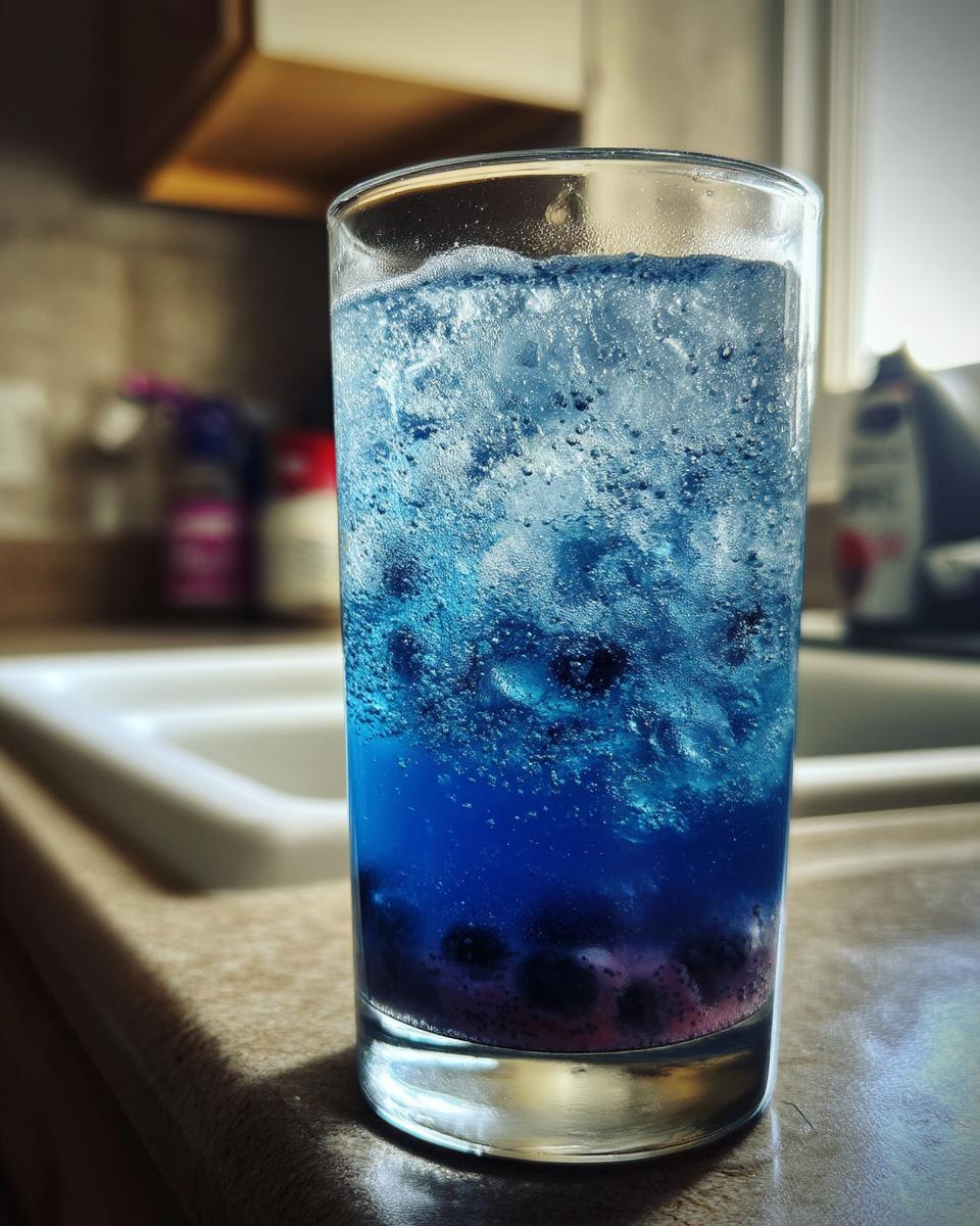 Blueberry Lemon Mocktail – Blueberry puree mixed with lemon juice and sparkling water. - detail 2