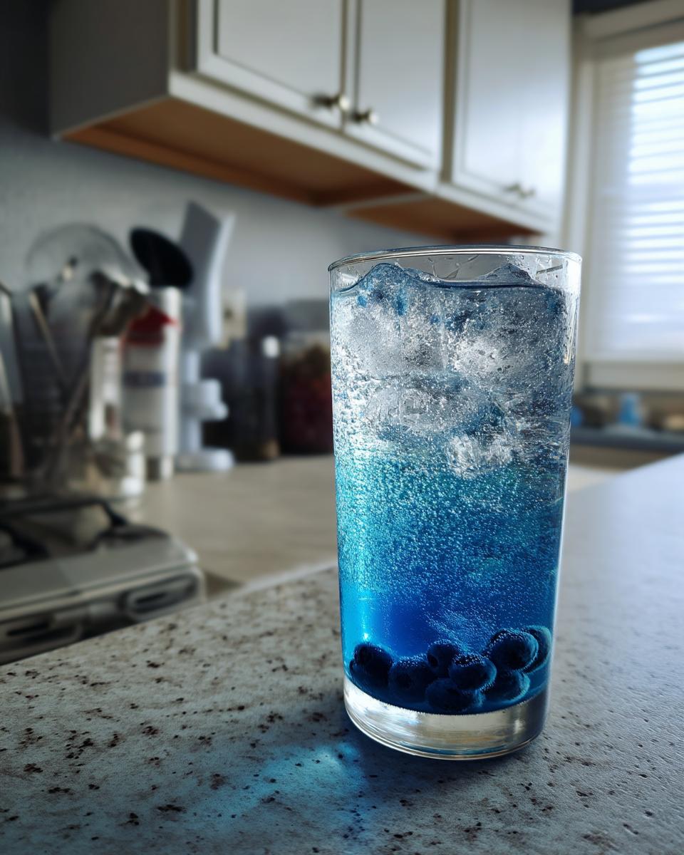 Blueberry Lemon Mocktail – Blueberry puree mixed with lemon juice and sparkling water. - detail 3