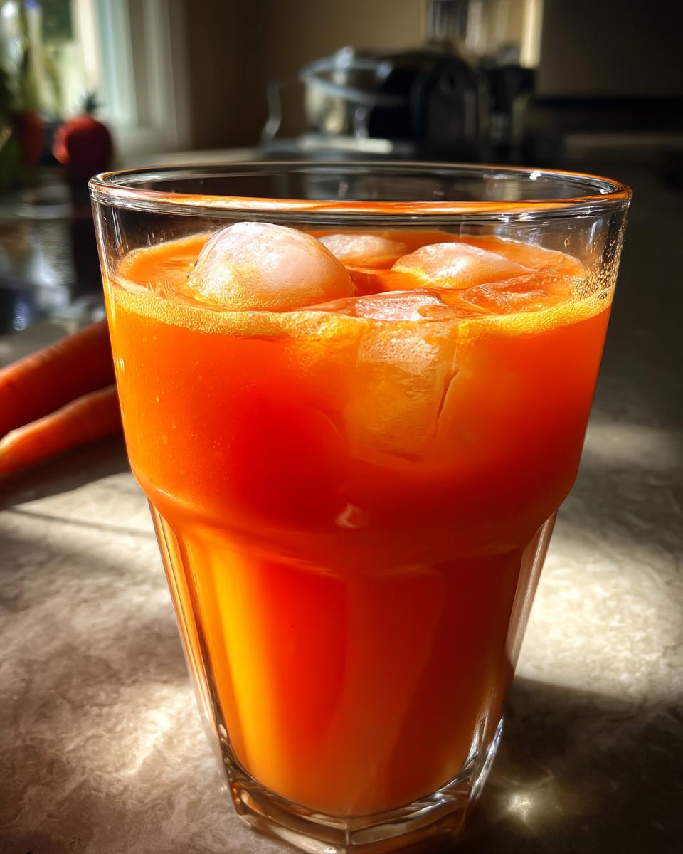 Carrot Ginger Cooler Mocktail – Earthy carrot juice with zesty ginger and lemon over ice. - detail 3