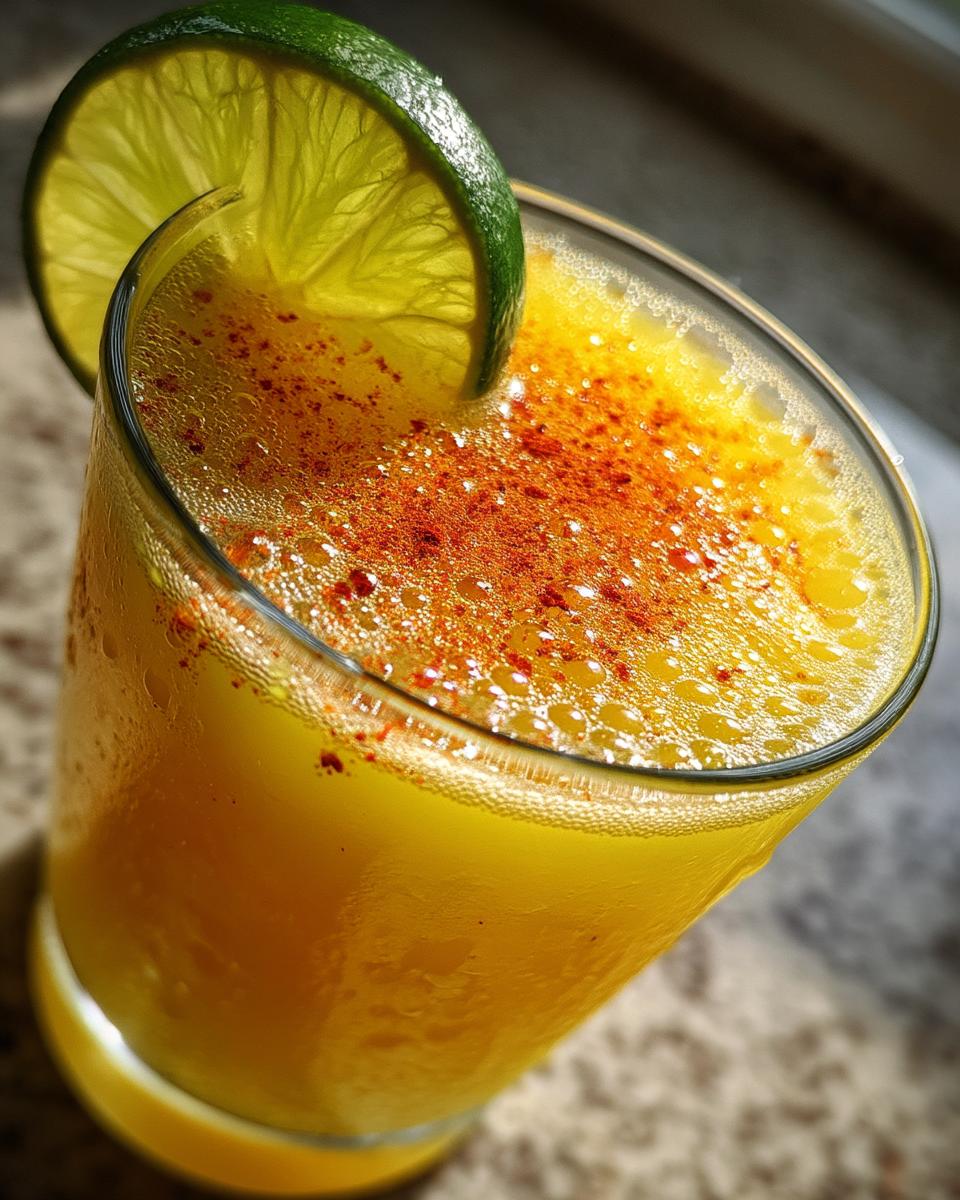 Chili Pineapple Punch Mocktail – Sweet pineapple juice spiced up with chili and a dash of lime. - detail 1