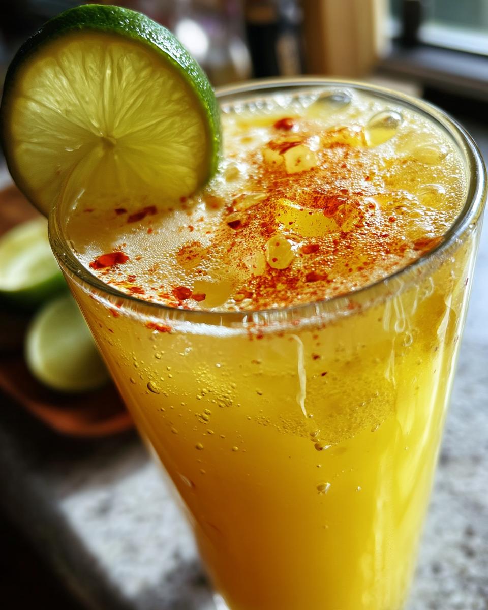 Chili Pineapple Punch Mocktail – Sweet pineapple juice spiced up with chili and a dash of lime. - detail 4