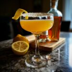 Citrusy Sidecar Cocktail with Cognac and Triple Sec