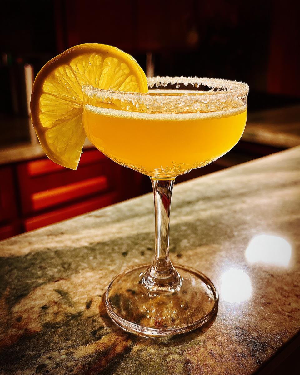 Citrusy Sidecar Cocktail with Cognac and Triple Sec - detail 3