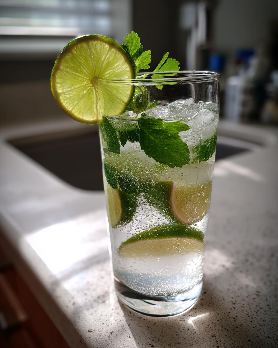 Coconut Lime Mojito Mocktail – Coconut water, lime, and mint for a tropical, hydrating drink. - detail 2