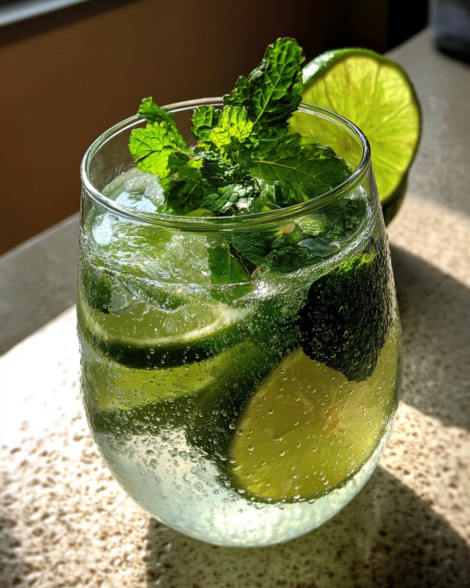 Coconut Lime Mojito Mocktail – Coconut water, lime, and mint for a tropical, hydrating drink. - detail 3