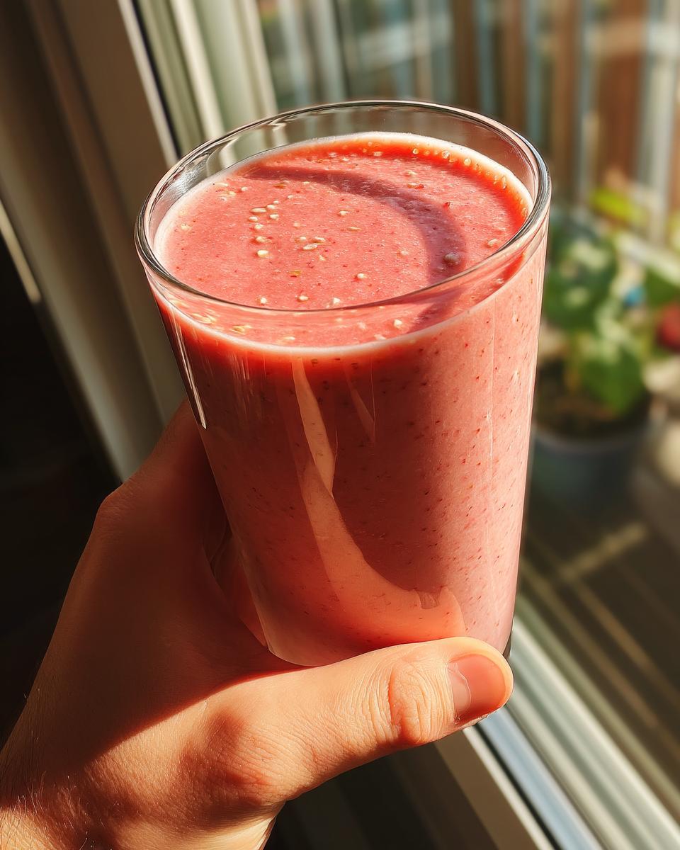Creamy Strawberry Oat Smoothie - detail 1