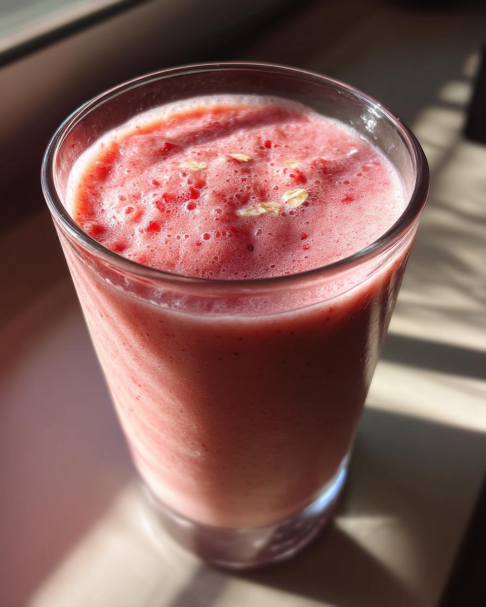 Creamy Strawberry Oat Smoothie - detail 2