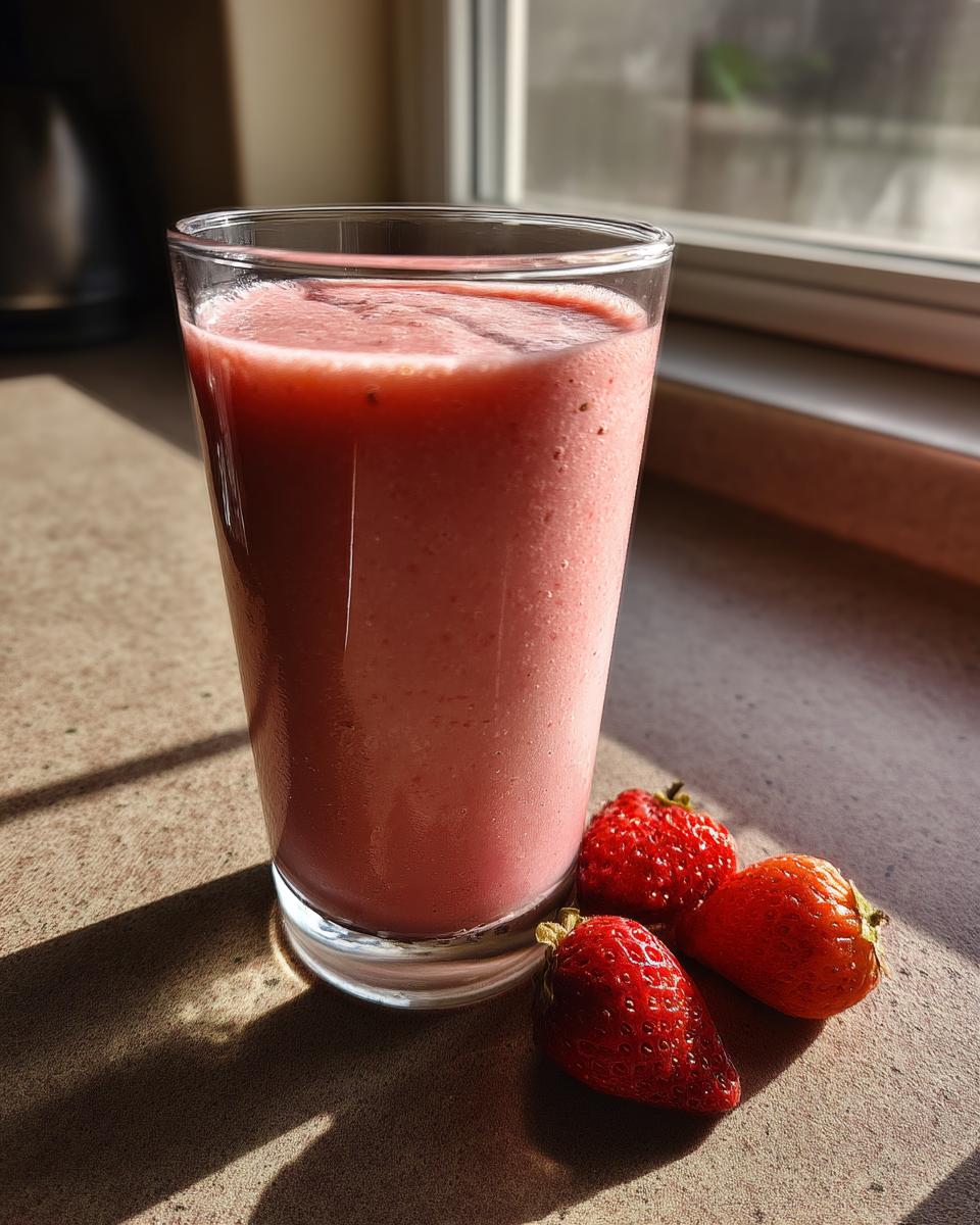 Creamy Strawberry Oat Smoothie - detail 3