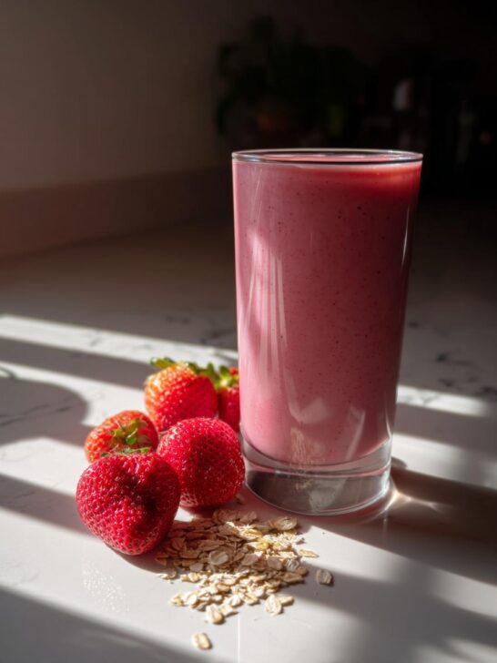 Creamy Strawberry Oat Smoothie