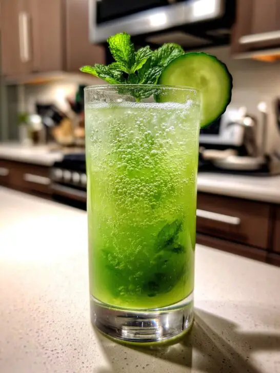 Cucumber Mint Cooler Mocktail – A crisp blend of fresh cucumber juice, mint, and lime with fizzy soda water.