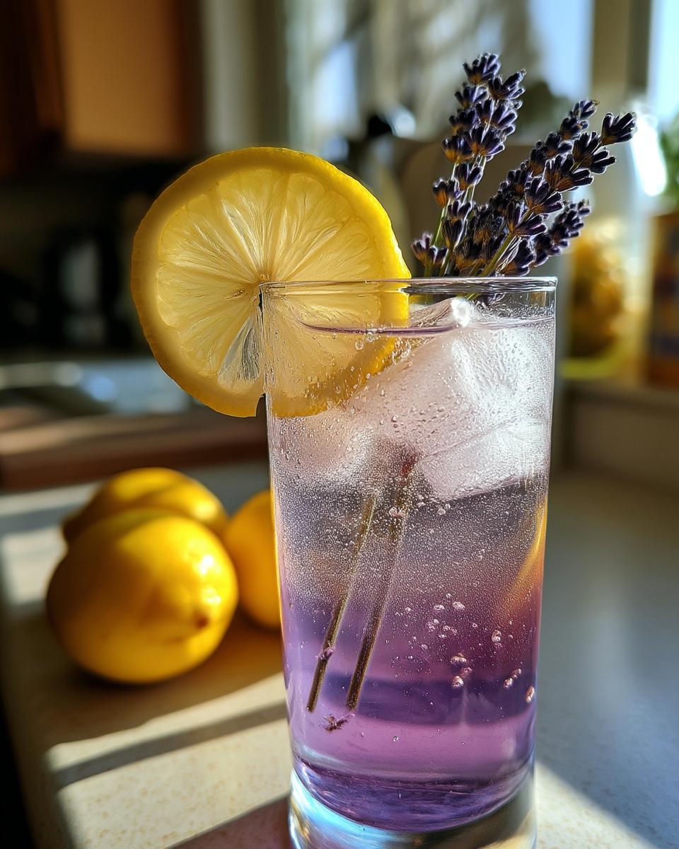 Lavender Lemon Tonic Mocktail – A floral twist on lemonade using lavender syrup and tonic water. - detail 1