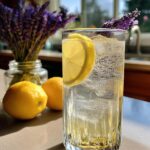 Lavender Lemon Tonic Mocktail – A floral twist on lemonade using lavender syrup and tonic water.