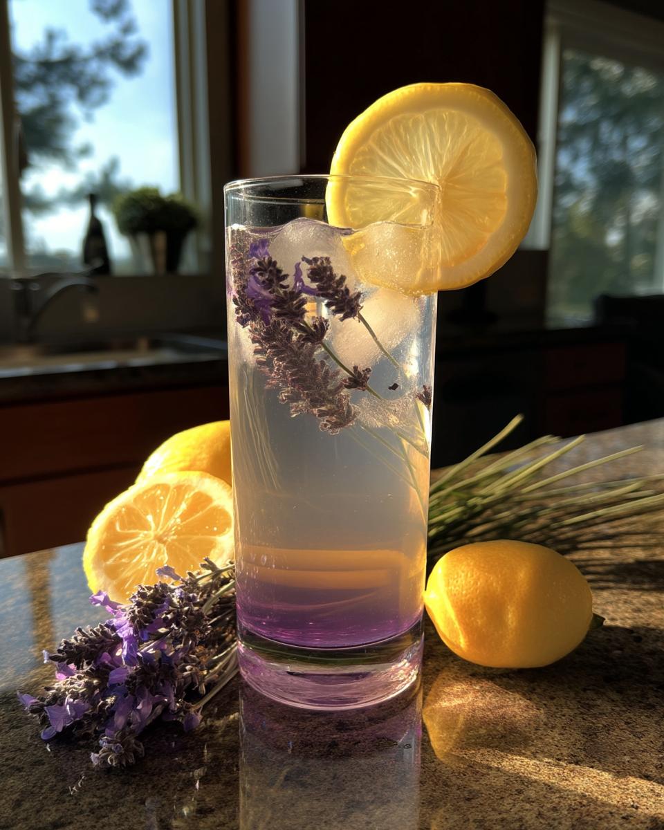 Lavender Lemon Tonic Mocktail – A floral twist on lemonade using lavender syrup and tonic water. - detail 3