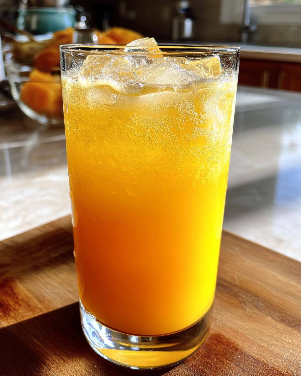 Mango Tango Citrus Mocktail – Mango and orange juices shaken together with lime and a fizzy finish. - detail 1