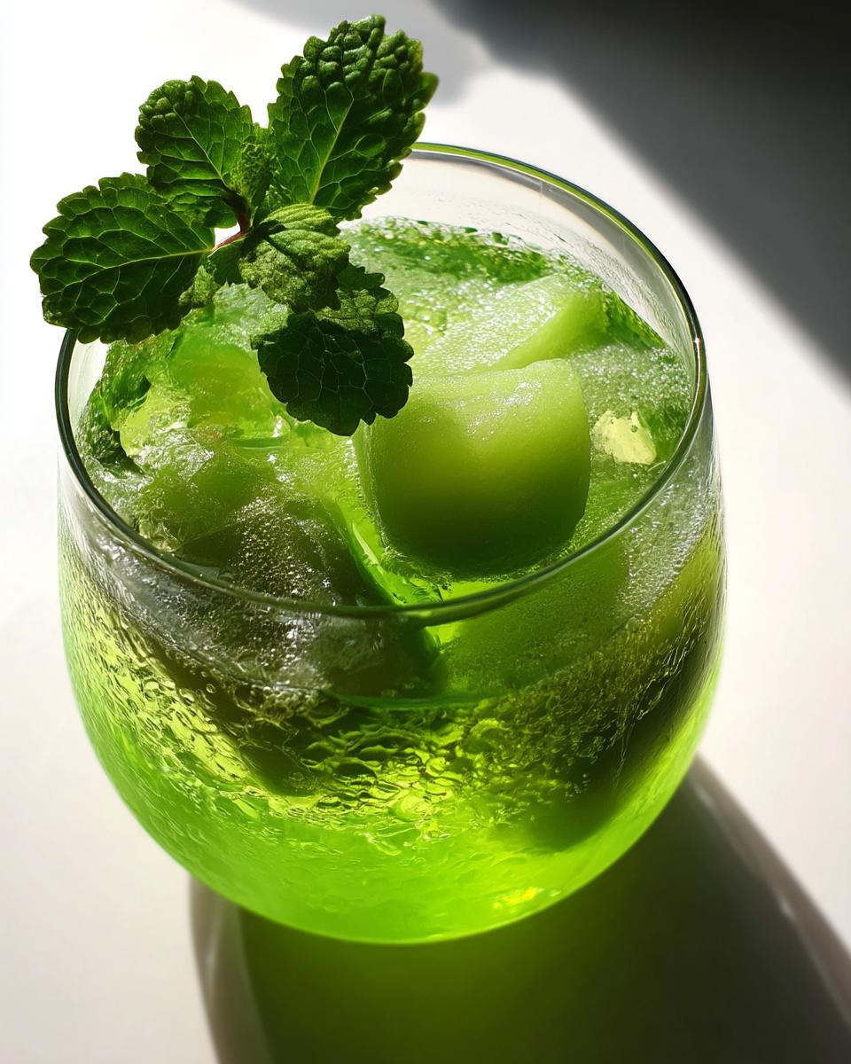 Melon Mint Breeze Mocktail – Honeydew melon blended with mint and finished with sparkling water. - detail 4