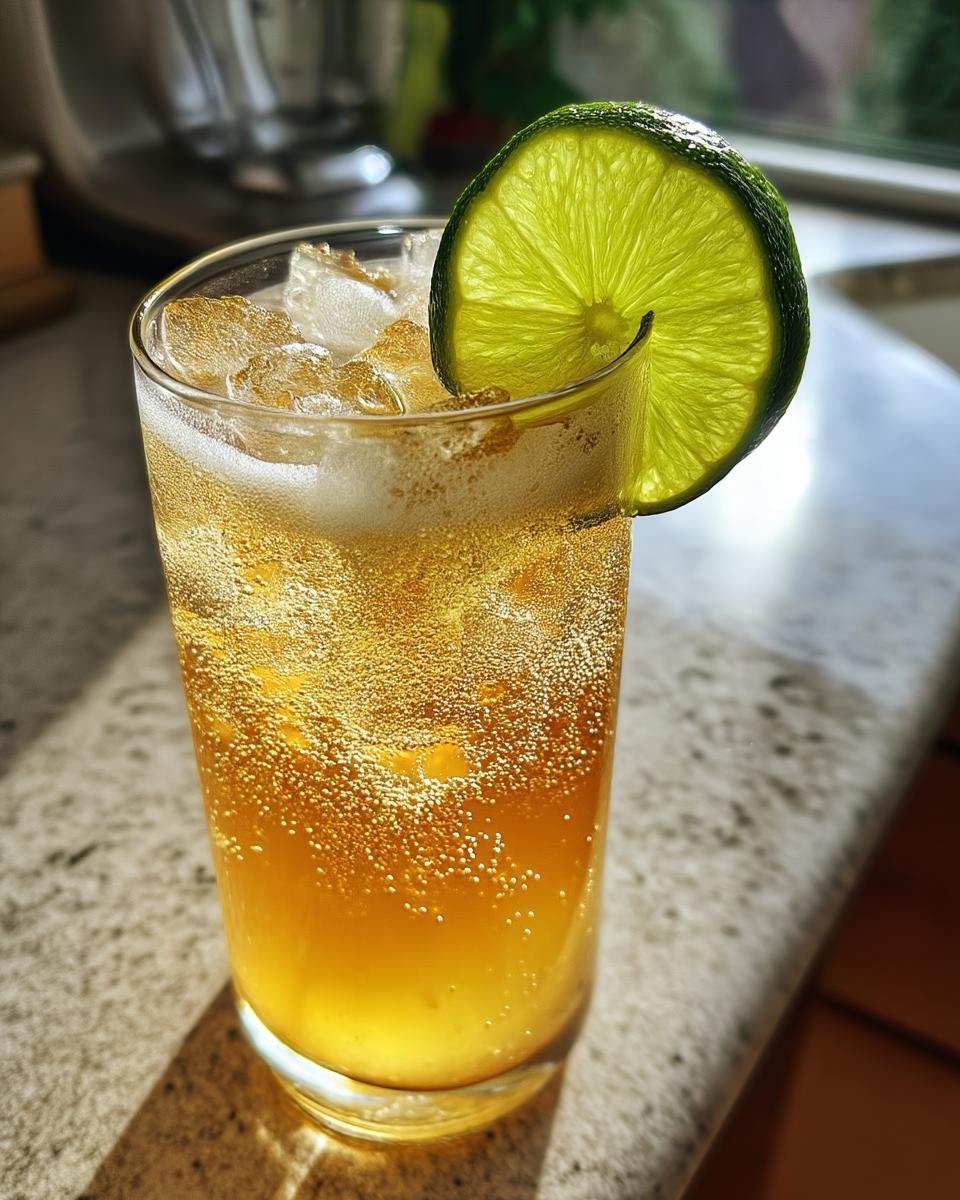 Pineapple Ginger Fizz Mocktail – Tropical pineapple juice with spicy ginger and a splash of soda. - detail 1