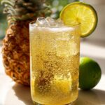 Pineapple Ginger Fizz Mocktail – Tropical pineapple juice with spicy ginger and a splash of soda.