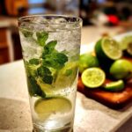 Refreshing Mojito Cocktail with Fresh Mint and Lime Zest