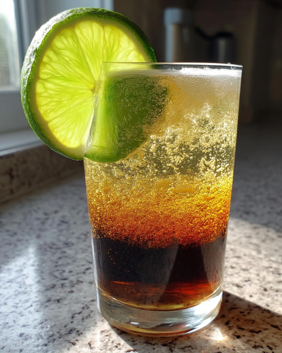 Stormy Dark 'n' Stormy Cocktail with Dark Rum and Lime - detail 1