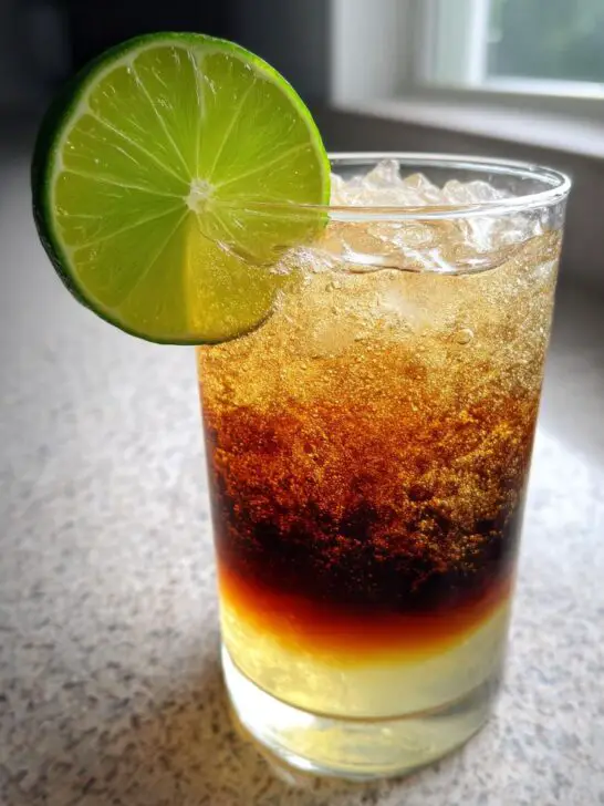 Stormy Dark 'n' Stormy Cocktail with Dark Rum and Lime