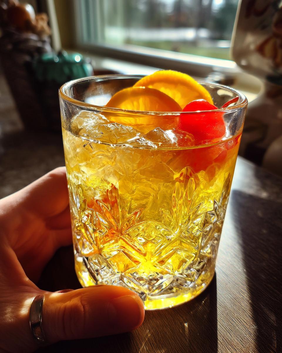 Tart Amaretto Sour Cocktail with Almond Liqueur and Lemon - detail 1