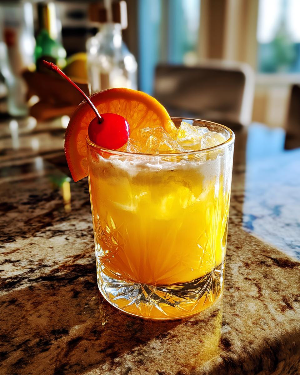 Tart Amaretto Sour Cocktail with Almond Liqueur and Lemon - detail 5