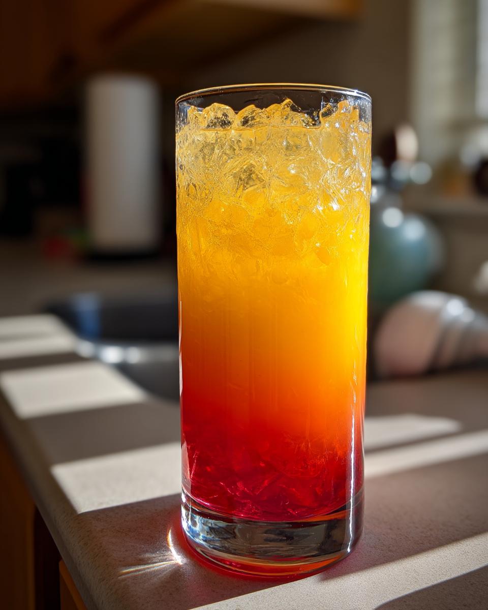 Tropical Sunrise Mocktail – A mango-pineapple blend with grenadine that mimics a tropical sunrise. - detail 1