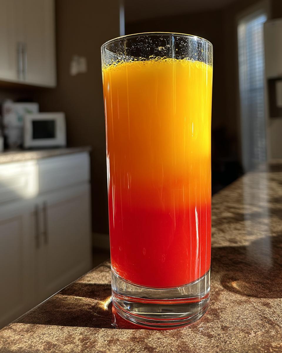 Tropical Sunrise Mocktail – A mango-pineapple blend with grenadine that mimics a tropical sunrise. - detail 2