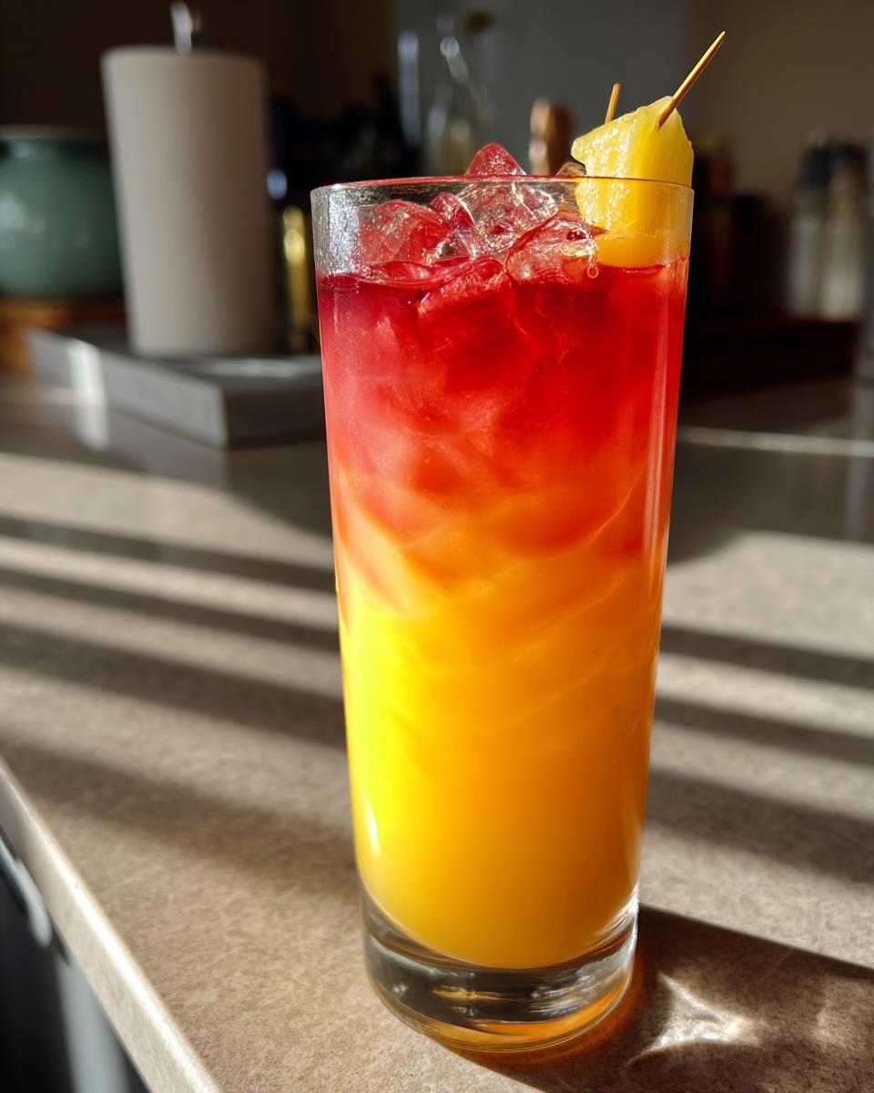 Tropical Sunrise Mocktail – A mango-pineapple blend with grenadine that mimics a tropical sunrise. - detail 3