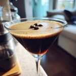Velvety Espresso Martini Cocktail with Coffee Liqueur and Vodka