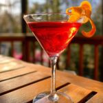 Vibrant Cosmopolitan Cocktail with Cranberry and Citrus Twist