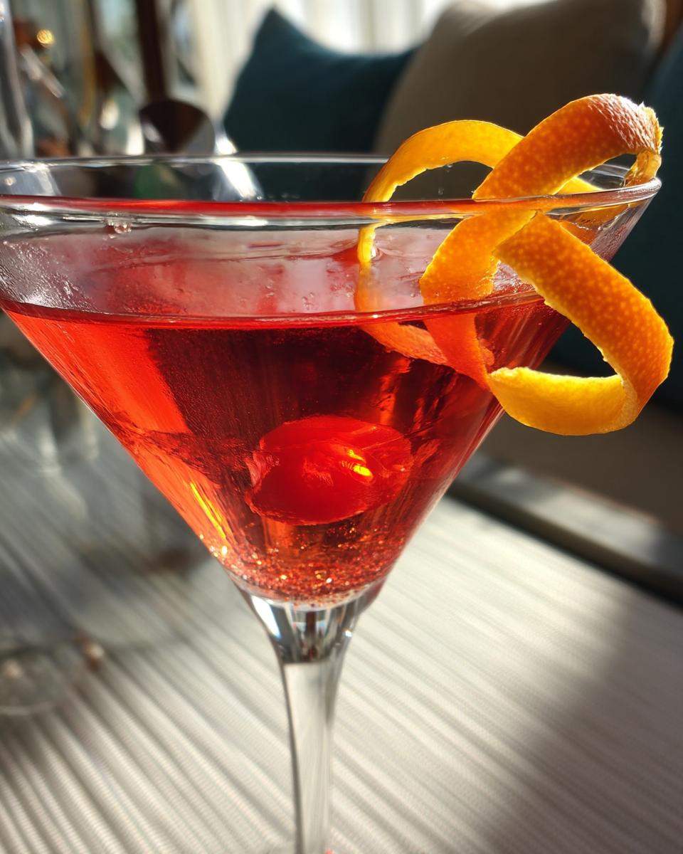 Vibrant Cosmopolitan Cocktail with Cranberry and Citrus Twist - detail 4