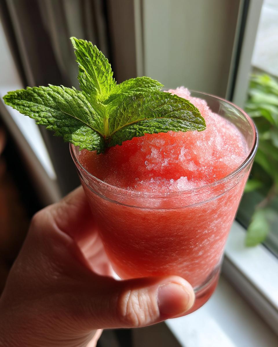 Watermelon Mint Slush Mocktail – Frozen watermelon blended with lime and mint for a summer refresher. - detail 3
