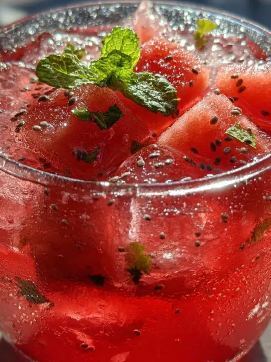4th of July Watermelon Chia Fresca