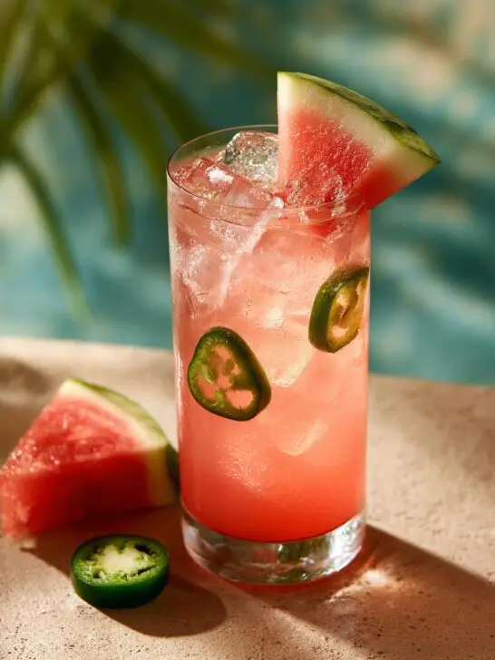 4th of July Watermelon Jalapeño Gin Rickey