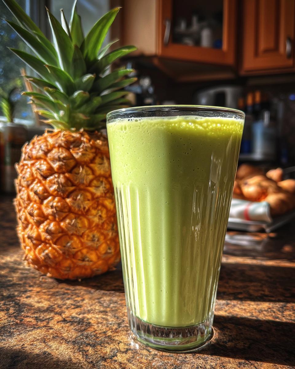 Avocado Pineapple Ginger Smoothie - detail 4