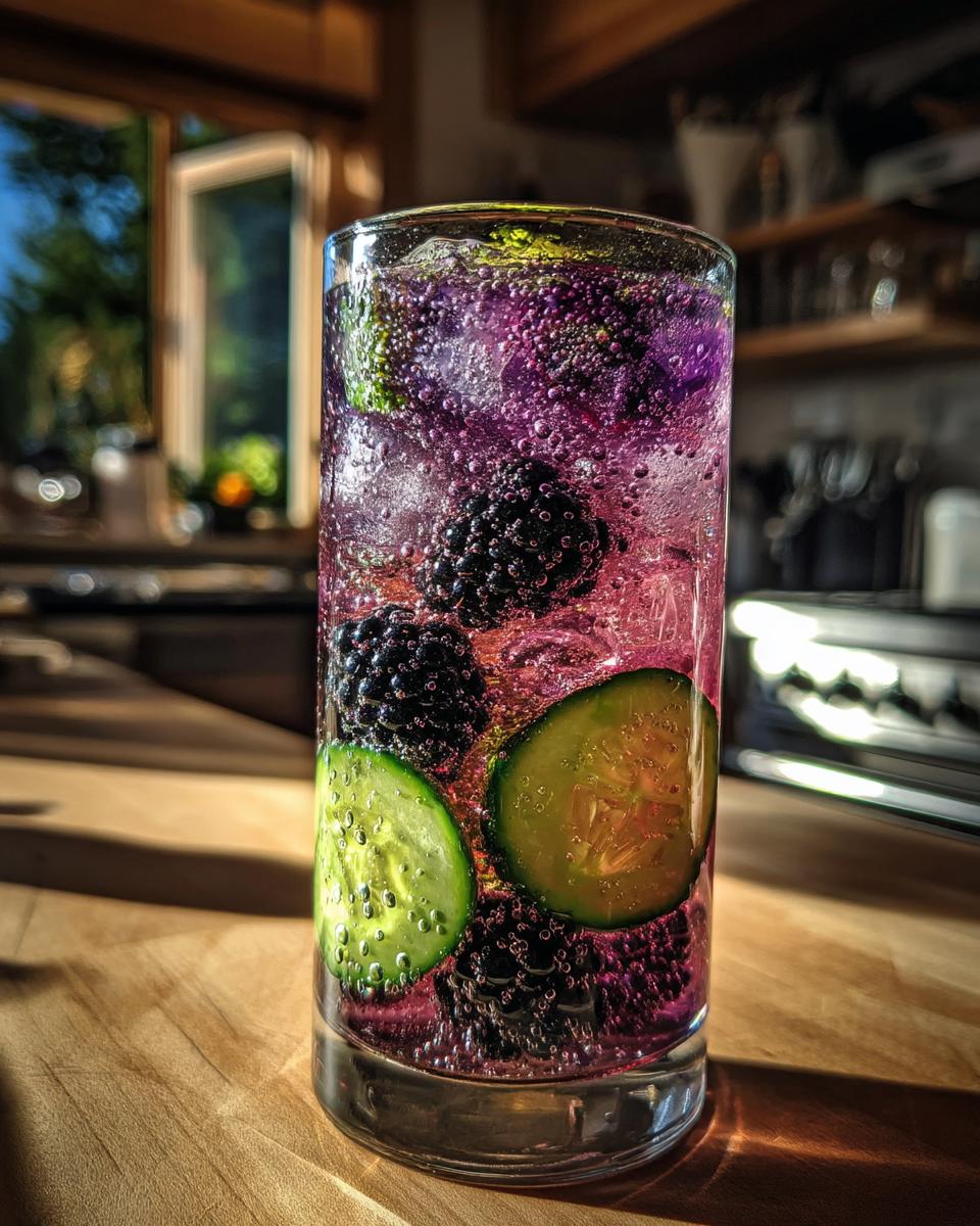 Blackberry Cucumber Collins Non-Alcoholic Cocktail - detail 6