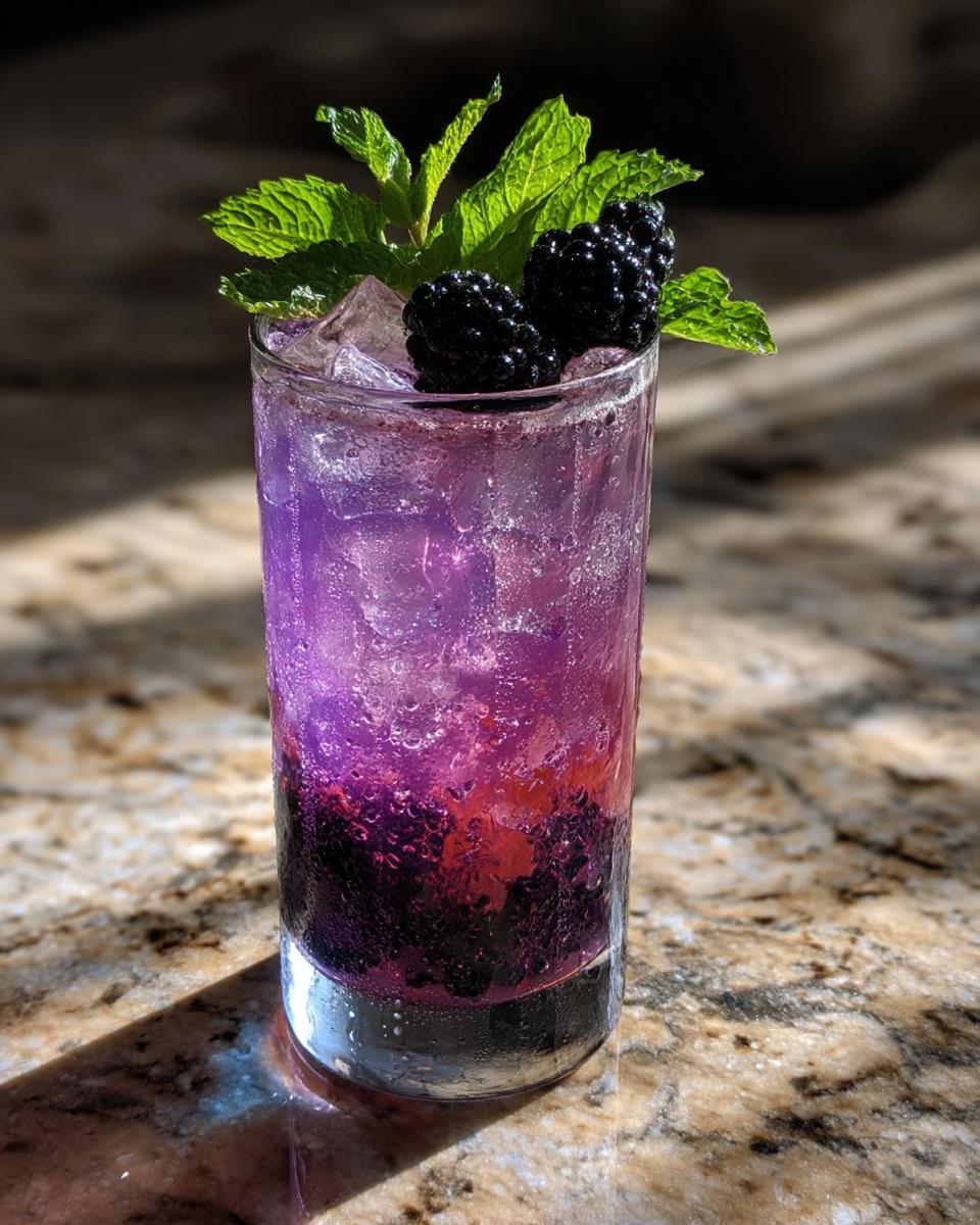 Blackberry Honey Spritz Mocktail - detail 1