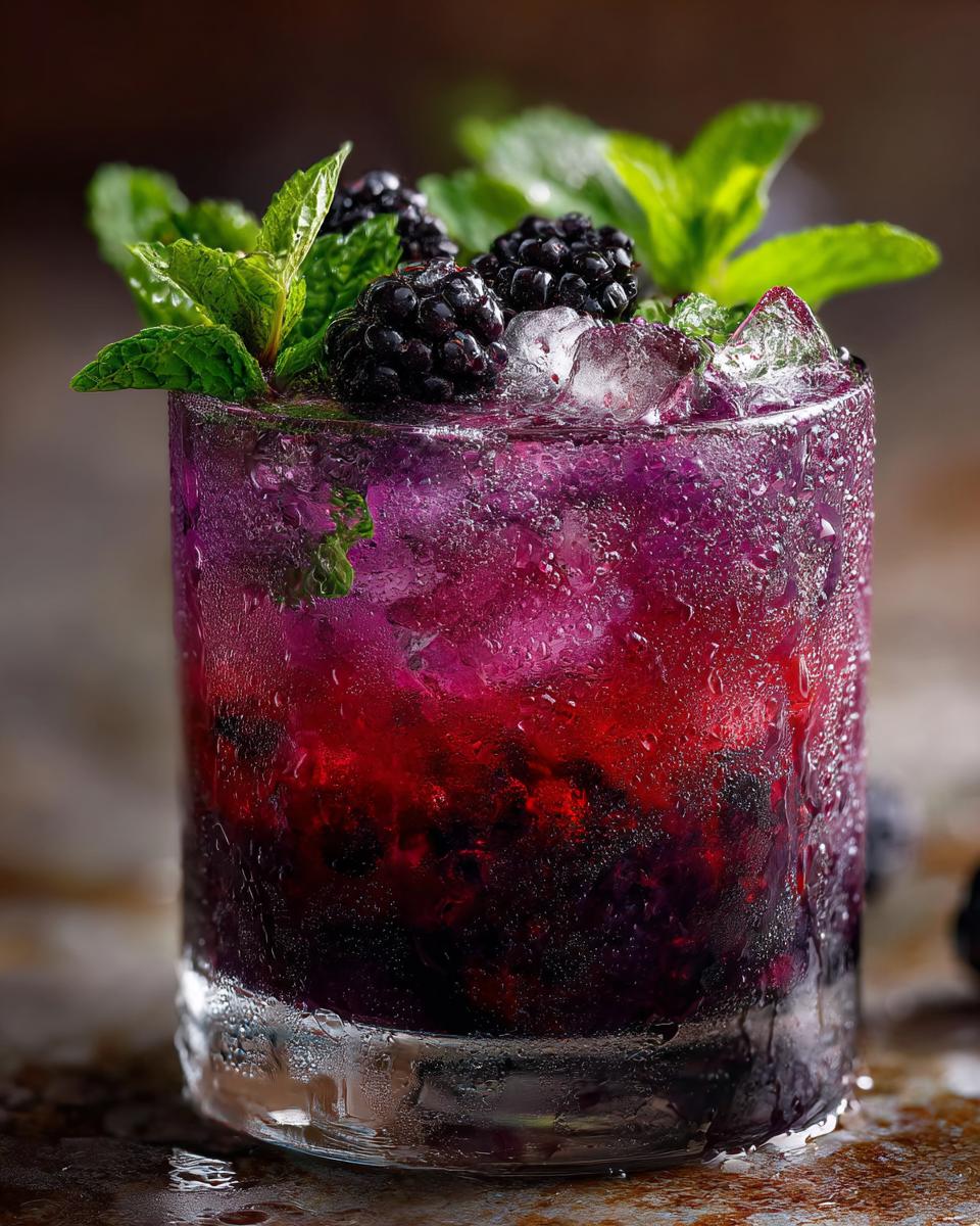 Blackberry Honey Spritz Mocktail - detail 2