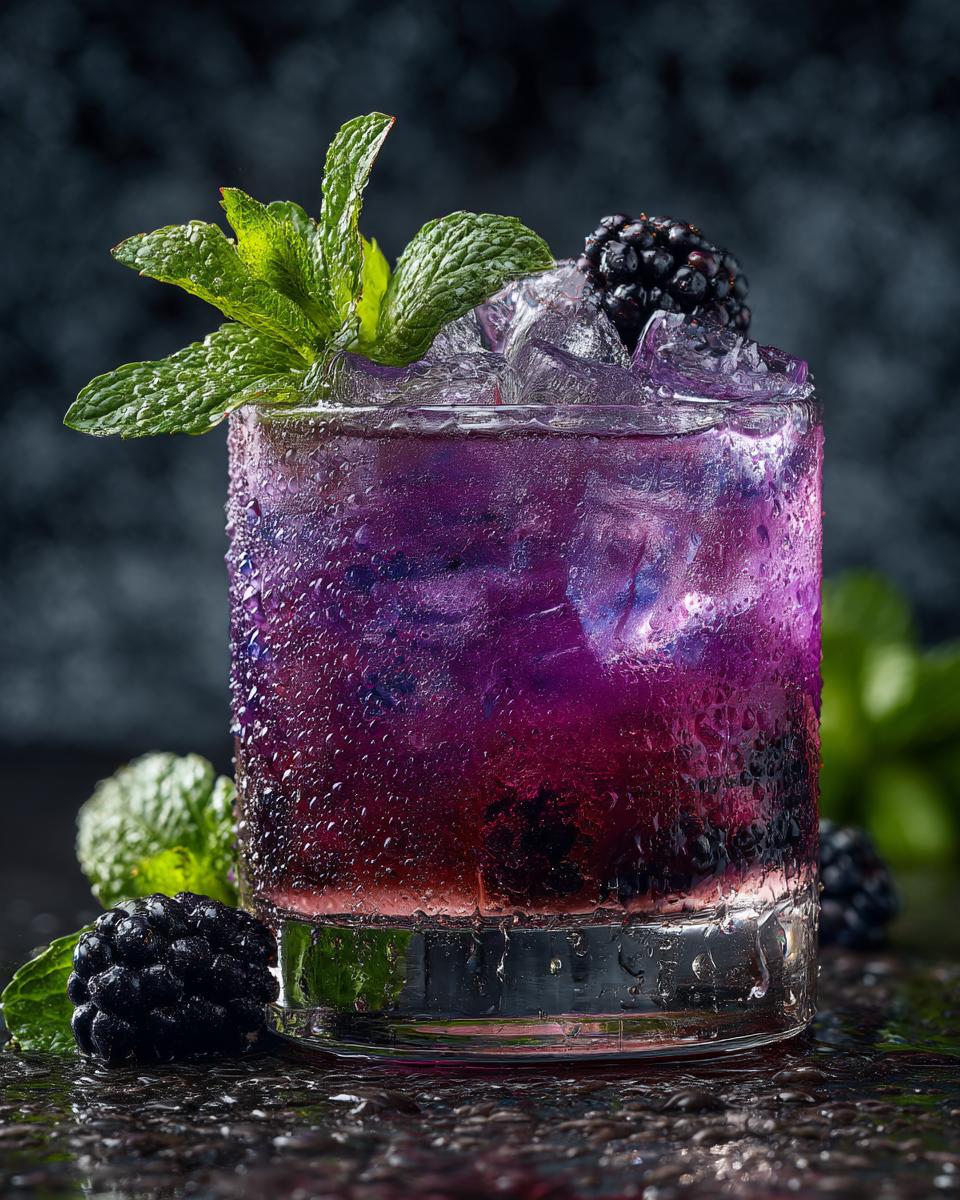 Blackberry Honey Spritz Mocktail - detail 4