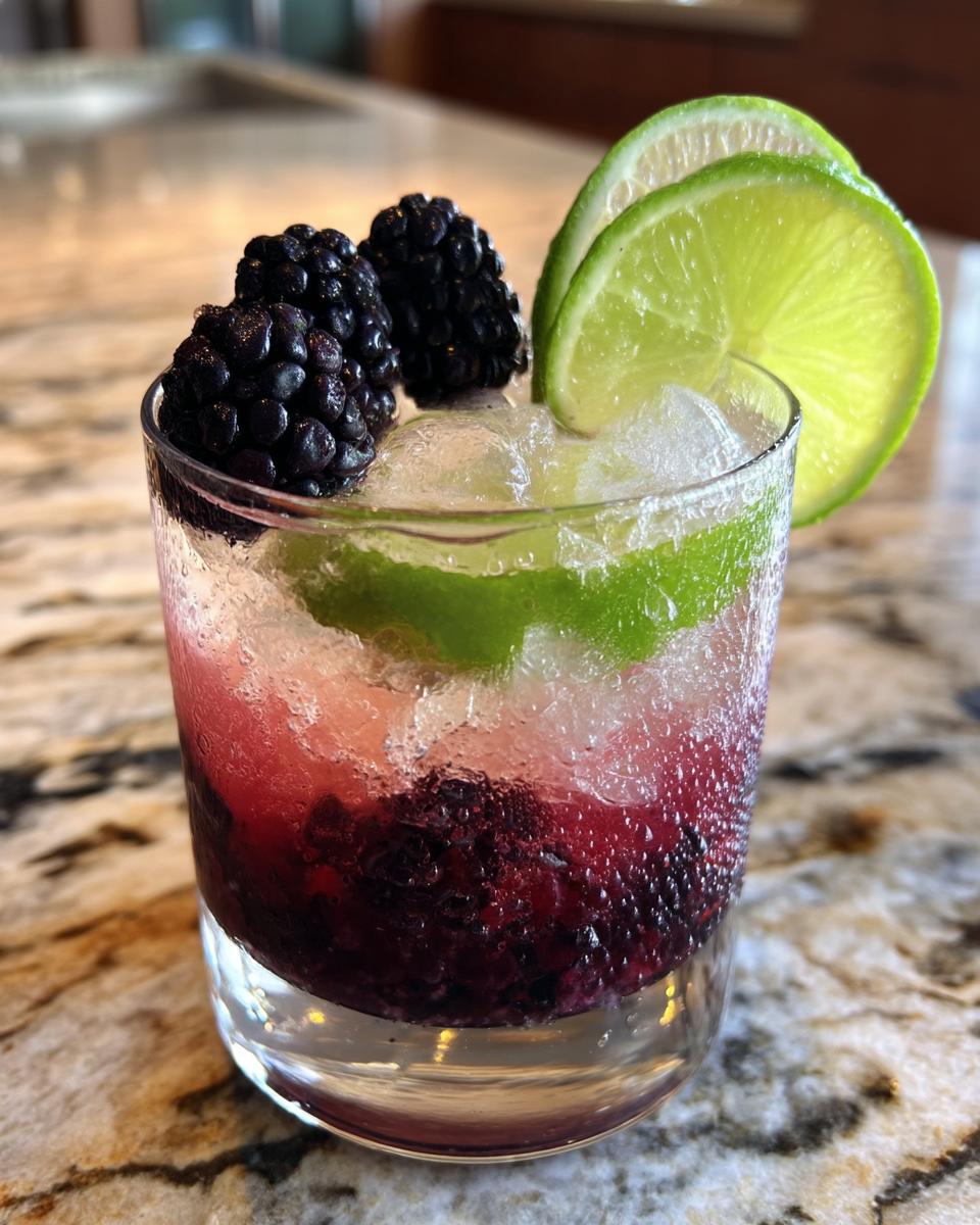 Blackberry Lime Mocktail - detail 3
