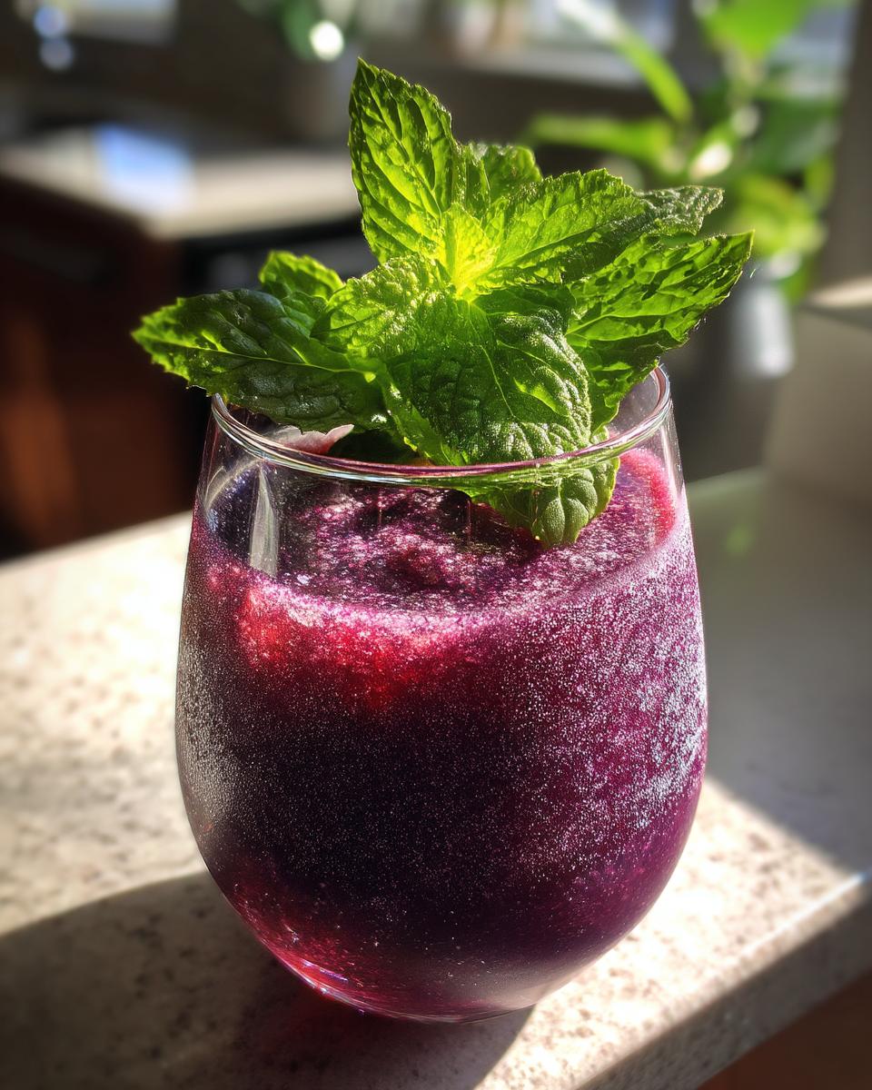 Blackberry Mint Slush - detail 1