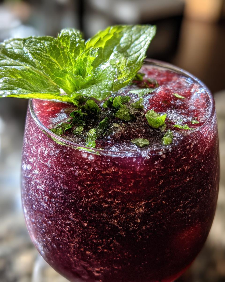 Blackberry Mint Slush - detail 2